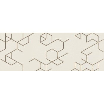Керамическая плитка Azulev Dec. Polygon marfil 65x25